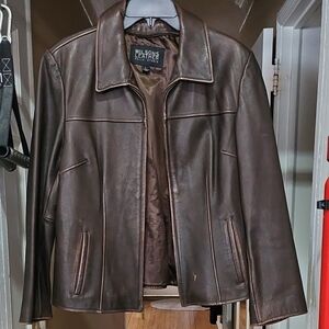 Wilsons Leather Dark Brown Shirt Jacket